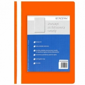 Skoroszyt twardy A4 pomarańczowy (10szt)