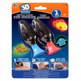 Fabryka 3D – Magiczne żele 2-pack świecące w ciemności, 2 ass