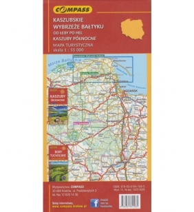 Kaszubskie wybrzeże Bałtyku 1:55 000 - mapa turystyczna (1572-2020)