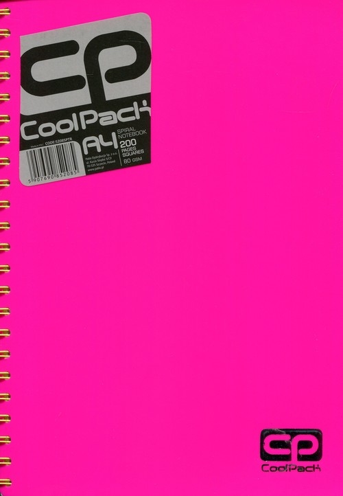 Brulion A4 CoolPack 200 kartek różowy neon