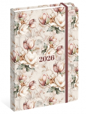 Kalendarz książkowy A5/192 - Mat+UV Magnolia