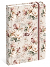 Kalendarz książkowy A5/192 - Mat+UV Magnolia