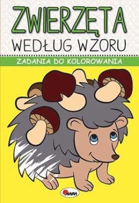 Zadania do kolorowania. Zwierzęta według wzoru - Piotr Kozera