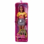 Barbie Fashionistas: Lalka - Koszulka z płomieniem, spódniczka w kratkę, biało-czarne włosy (FBR37/HBV13)