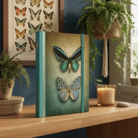 Notatnik Wings A5/80k linie - Para Motyli