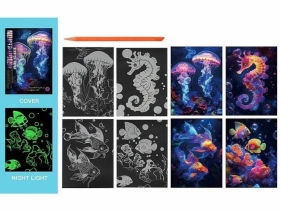 Wydrapywanka kolorowa fluorescencyjna morskie