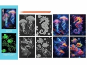 Wydrapywanka kolorowa fluorescencyjna morskie