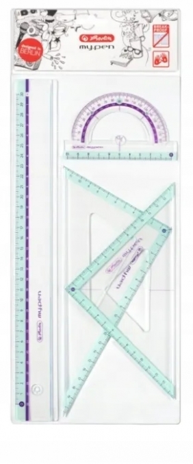 Komplet geometryczny trzyczęściowy my.pen, 1 op