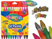Trójkątne pastele olejne Colorino Kids 24 kolory (36085PTR)