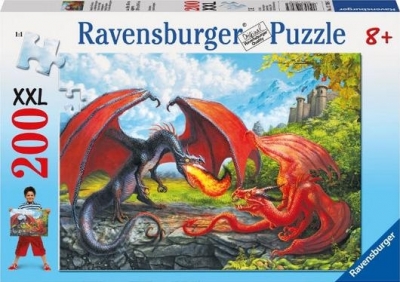 Puzzle 200 XXL Pojedynek smoków (127085)