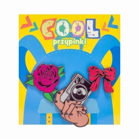 Przypinka cool. Róża