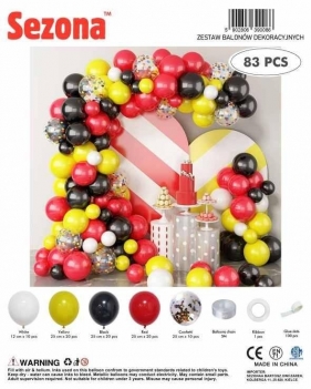 Balony 83szt