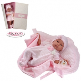 LLORENS Lalka noworodek 40 cm płaczący (74008)