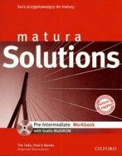 Matura Solutions Pre Intermediate Workbook + CD - Małgorzata Wieruszewska, Tim Falla