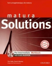 Matura Solutions Pre Intermediate Workbook + CD - Falla Tim, Davies Paul, Wieruszewska Małgorzata