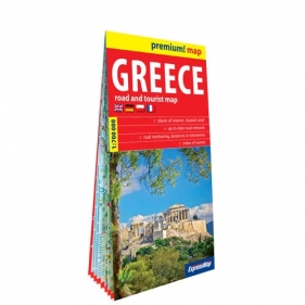 Grecja mapa samochodowo-turystyczna w kartonowej oprawie 1:700 000 - Opracowanie zbiorowe