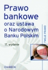 Prawo bankowe oraz ustawa o Narodowym Banku Polskim