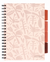 Kołozeszyt Strigo Pads Project Book B5 kratka Floral - beżowy