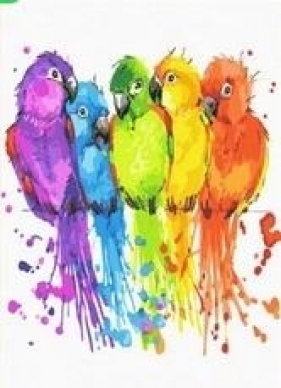 Malowanie po numerach - Kolorowe papugi 40x50cm
