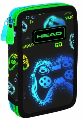 Piórnik podwójny bez wyposażenia HEAD Go Playing Neon, AC2