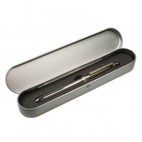 Długopis MILAN srebrny 4-funkcyjny w metalowym pudełku (1772601)