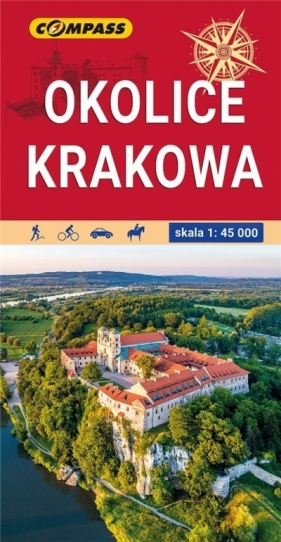 Mapa tur. - Okolice Krakowa lam 1:45 000 w.2022 - Opracowanie zbiorowe