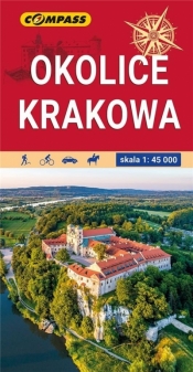 Mapa tur. - Okolice Krakowa lam 1:45 000 w.2022 - praca zbiorowa