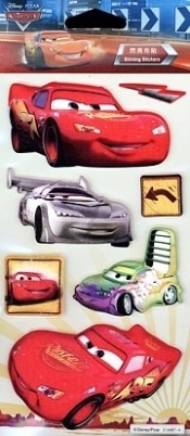 Nalepki Puffy błyszczące Cars