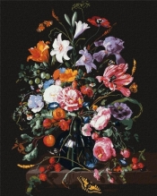 Malowanie po numerach - Wazon z kwiatami..40x50cm
