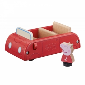 Świnka Peppa: Drewniany samochód, zestaw z figurką (PEP07208)