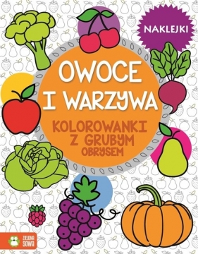 Warzywa i owoce Kolorowanki z grubym obrysem