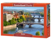 Puzzle View of Bridges in Prague 500