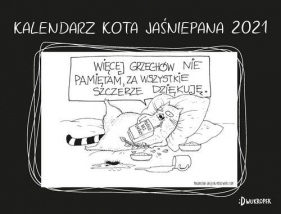 Kalendarz biurkowy Kota Jaśniepana 2021 - Magdalena Gałęzia