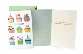 Karnet Urodziny babeczki