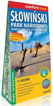 Słowiński Park Narodowy Wybrzeże Bałtyku: Ustka, Rowy, Łeba laminowana mapa turystyczna 1:50 000