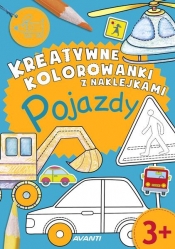 Kreatywne kolorowanki z naklejkami Pojazdy