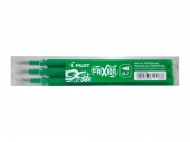Wkłady do pióra kulkowego Pilot Frixion Ball, 3 szt. - zielone (BLS-FR7-G-S3)