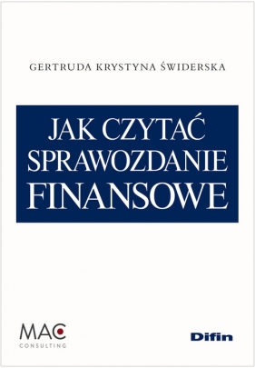 Jak czytać sprawozdanie finansowe - Świderska Gertruda Krystyna