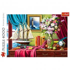Puzzle 4000: Biurko odkrywców (45008)