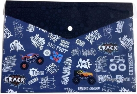 Teczka A4+ plastikowa z klipsem Monster Truck