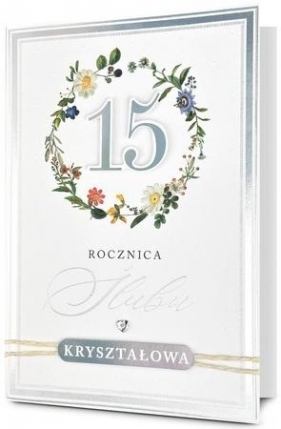 Karnet Rocznica ślubu 15