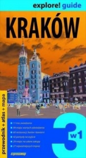 Kraków 3 w 1 Przewodnik + atlas + mapa laminowana