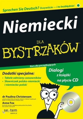 Niemiecki dla bystrzaków - Paulina Christensen, Anne Fox, Wendy Foster