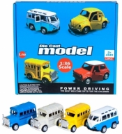 Autobus metalowy retro 10cm (393187)