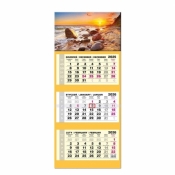 Kalendarz 2026 trójdzielny LUX gł. wypukła Bałtyk