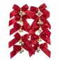 Kokardki z dzwoneczkami czerwone 10szt