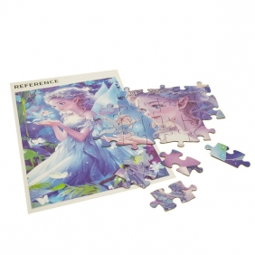 Puzzle z brokatem - Wróżka, 100 el. (127088)