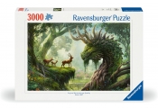 Ravensburger, Puzzle 3000: Przebudzenie Leśnego Smoka (12000808)