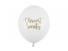 Balony Chrzest Święty Pastel 30cm 6szt