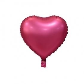 Balon foliowy Godan serce matowe, ciemny róż 46 cm (BS-HMCR)